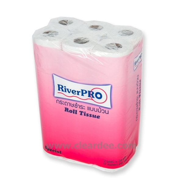 กระดาษชำระม้วนเล็ก RiverPro “Special” 96 ม้วน ( 17m. )